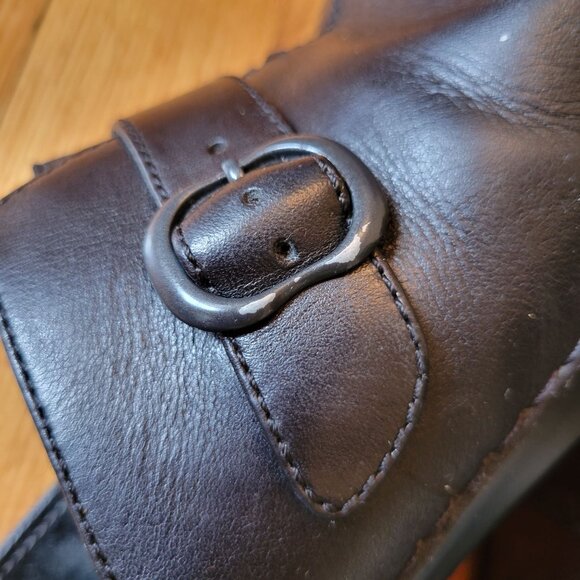 Dansko Black Leather Buckle Clogs 40 Comfort Shoes Chunky TAMARA 9.5 10 - Picture 5 of 9